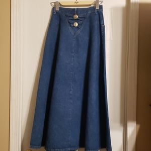 Vintage denim Roughrider by Circle T 5/6